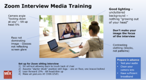 Zoom media training