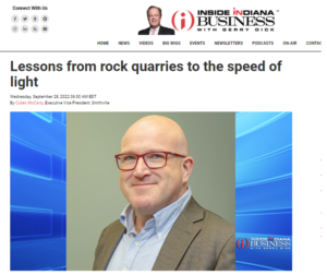 Innovation and high-impact customer service is required for success, as CUllen McCarty points out. This column appeared on Inside Indiana Business - https://www.insideindianabusiness.com/articles/lessons-from-rock-quarries-to-the-speed-of-light