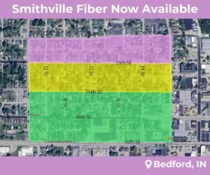 Smithville expanded its gigabit fiber service in Bedford Indiana.