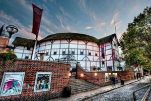 Shakespeare's Globe Theatre was rebuilt, with its opening in 1997 by Queen Elizabeth.